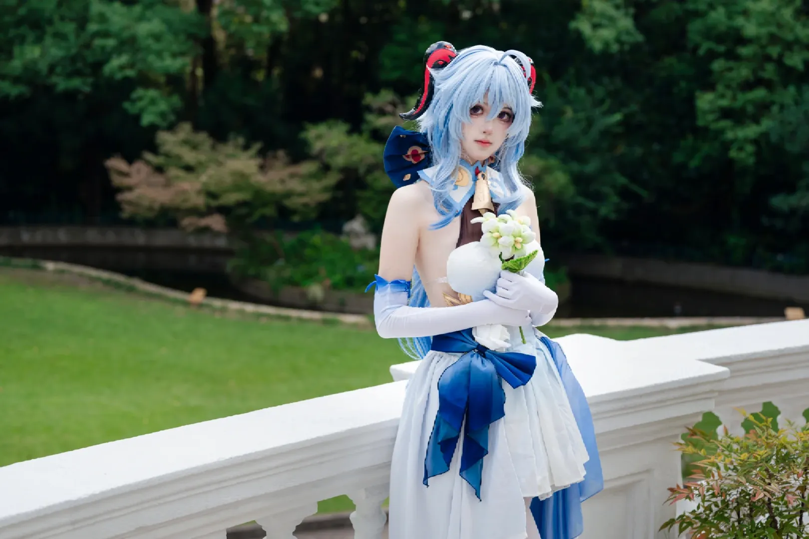 原神, 甘雨cos, 外景拍摄, cosplay穿搭, 二次元coser - 第6张