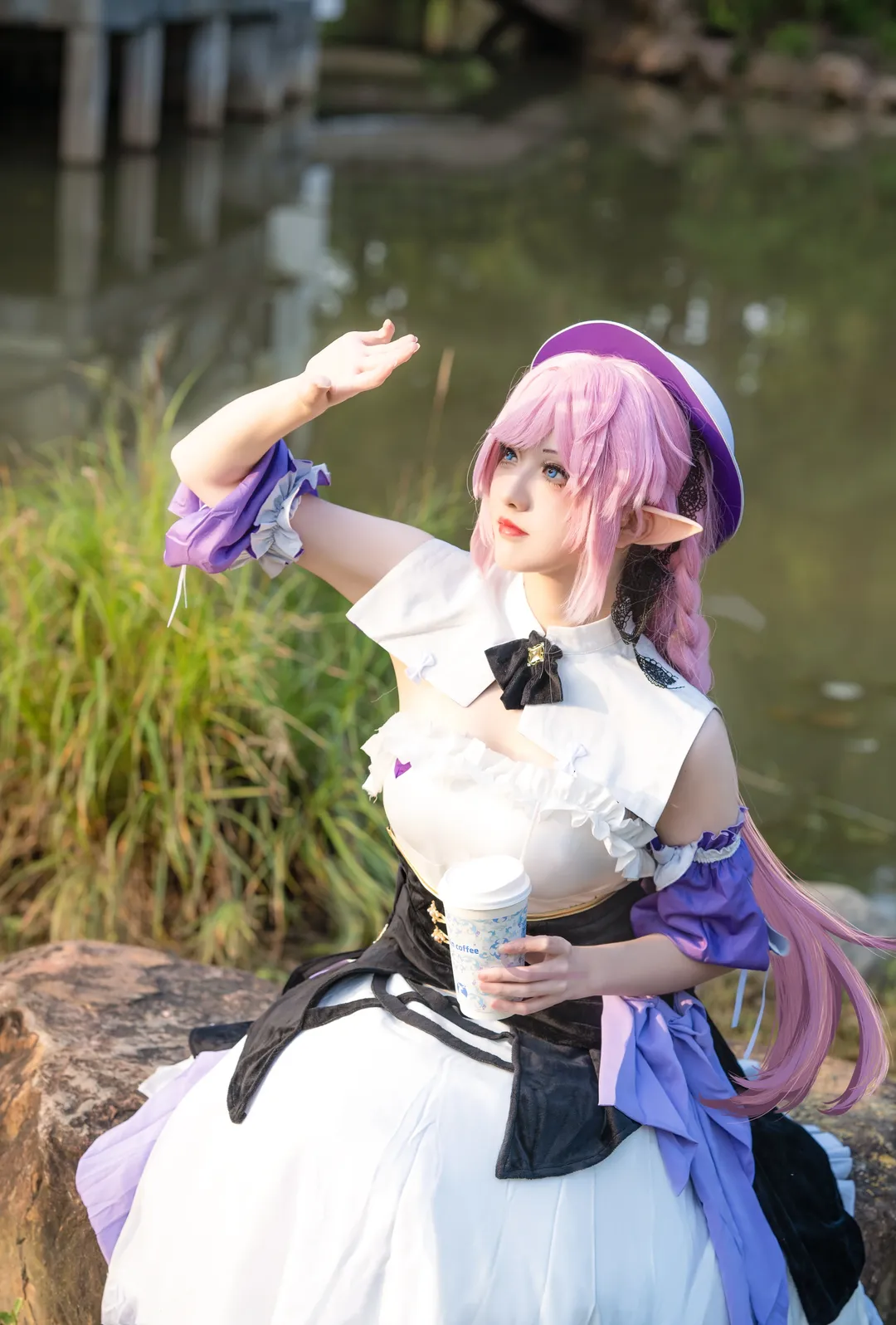 爱莉希雅cos, 崩坏3, 上海约拍, cosplay正片, 共青森林公园 - 第1张