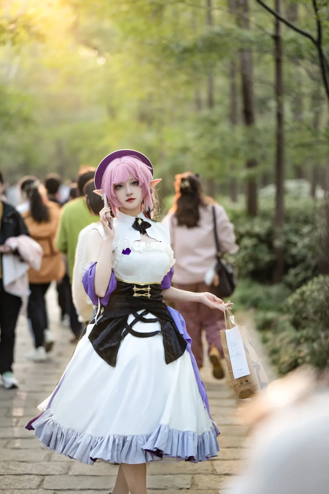 爱莉希雅cos, 崩坏3, 上海约拍, cosplay正片, 共青森林公园