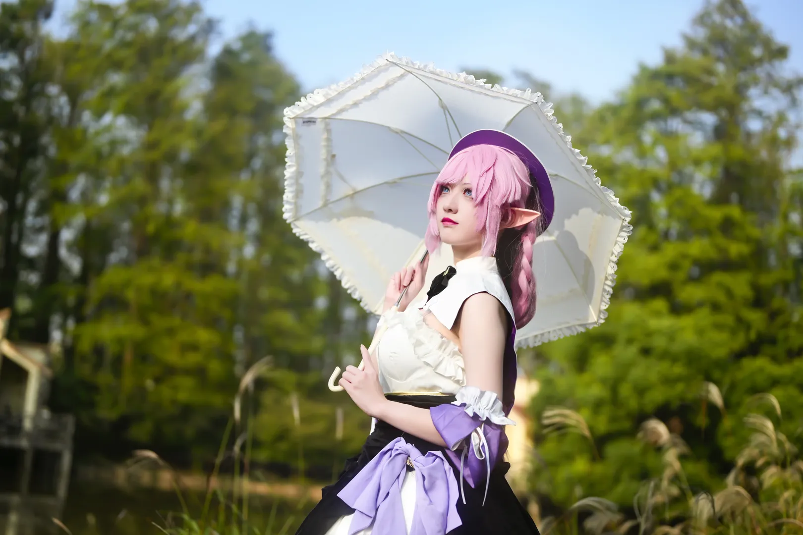 爱莉希雅cos, 崩坏3, 上海约拍, cosplay正片, 共青森林公园 - 第4张