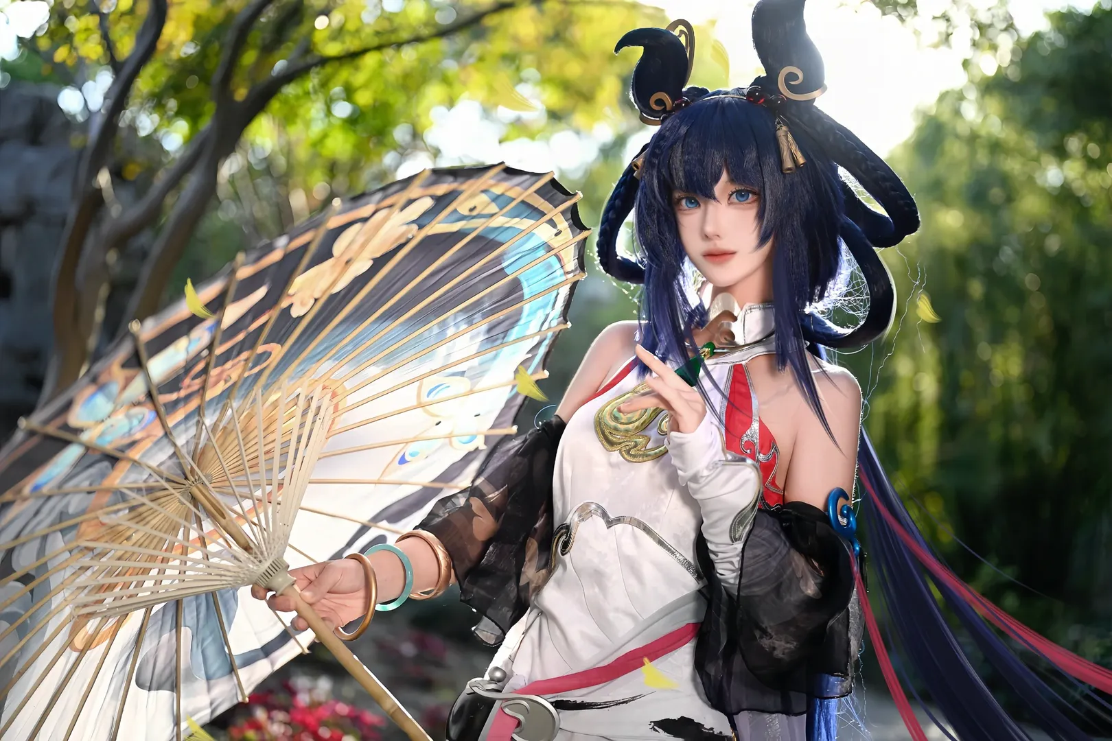 王者荣耀, 公孙离cos, cosplay正片, 离恨烟, 古漪园约拍