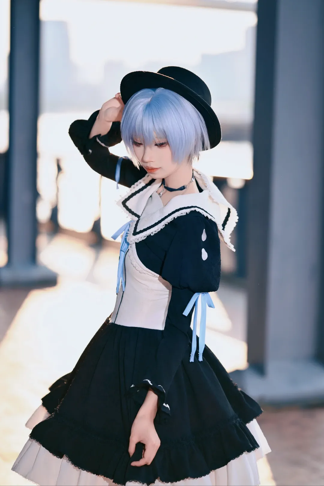 二次元摄影, 哥特风, 绫波丽cos, 新世纪福音战士, lolita - 第3张