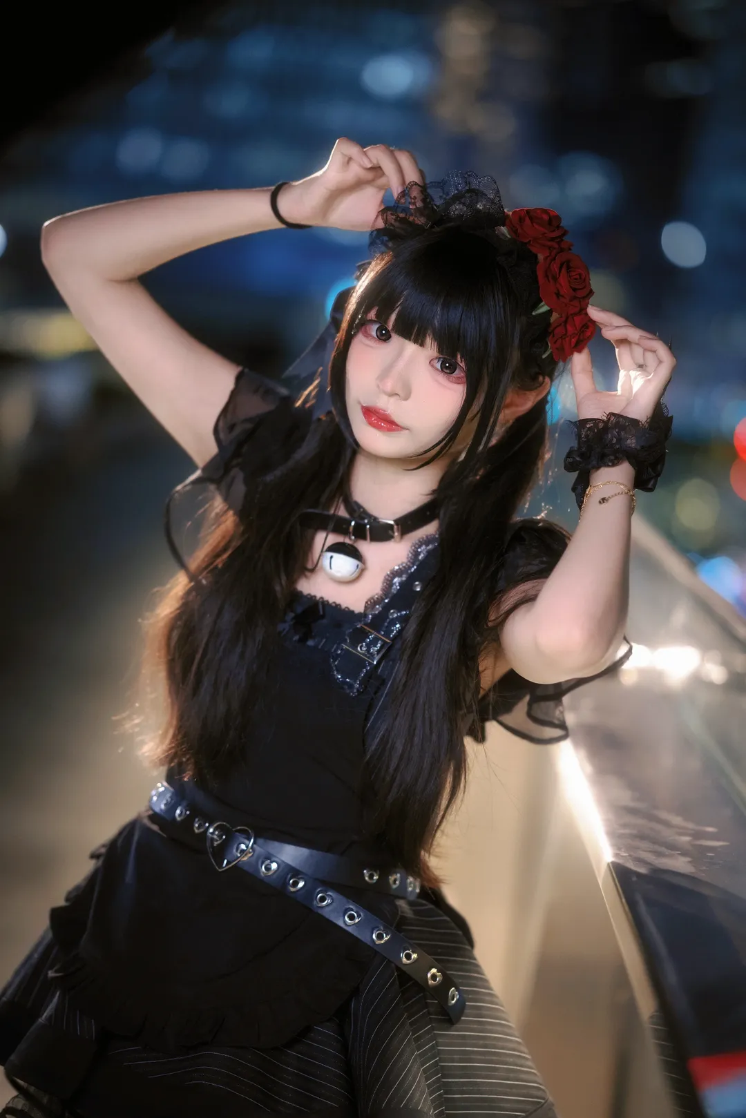 コスプレ, 上海撮影予約, 夜景ポートレート, ダークメイド服, クリスタル・プラザ前灘 - 9枚目