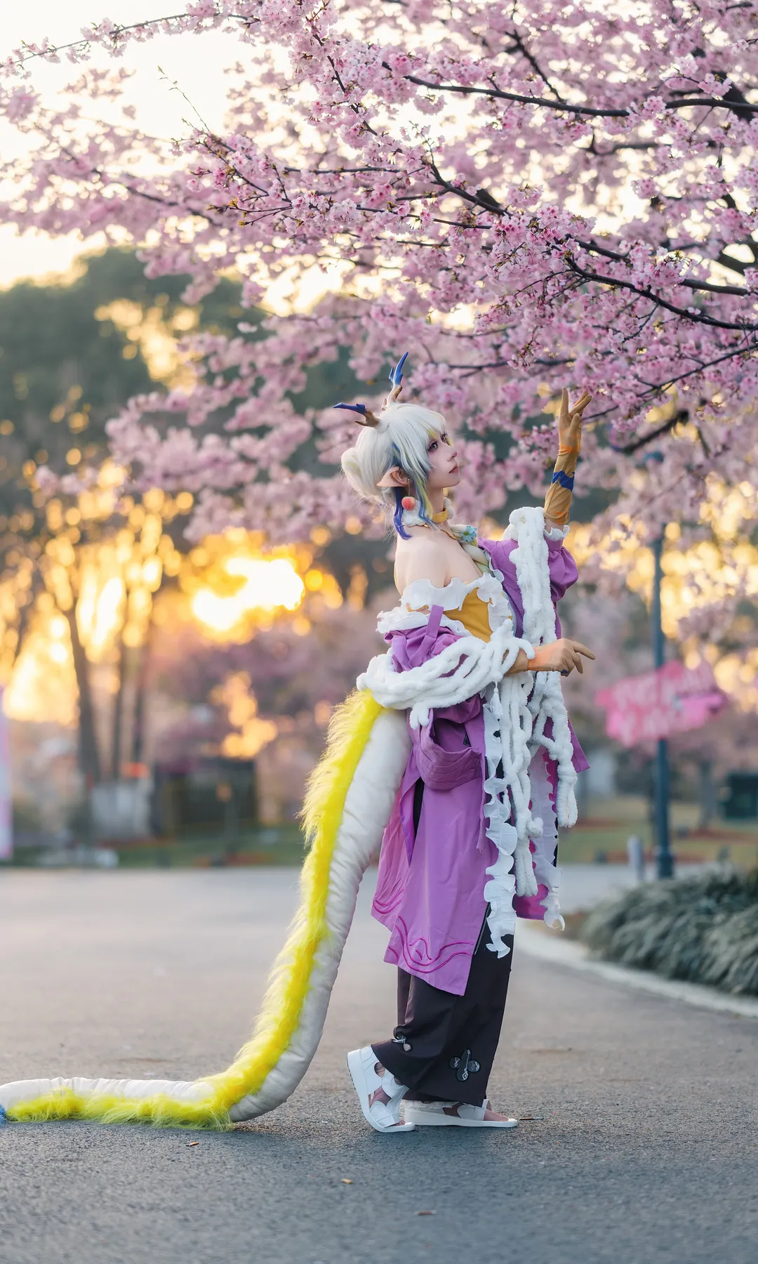 二次元コスプレ, シュウ コスプレ, アークナイツ, 桜撮影, 顧村公園 - 3枚目