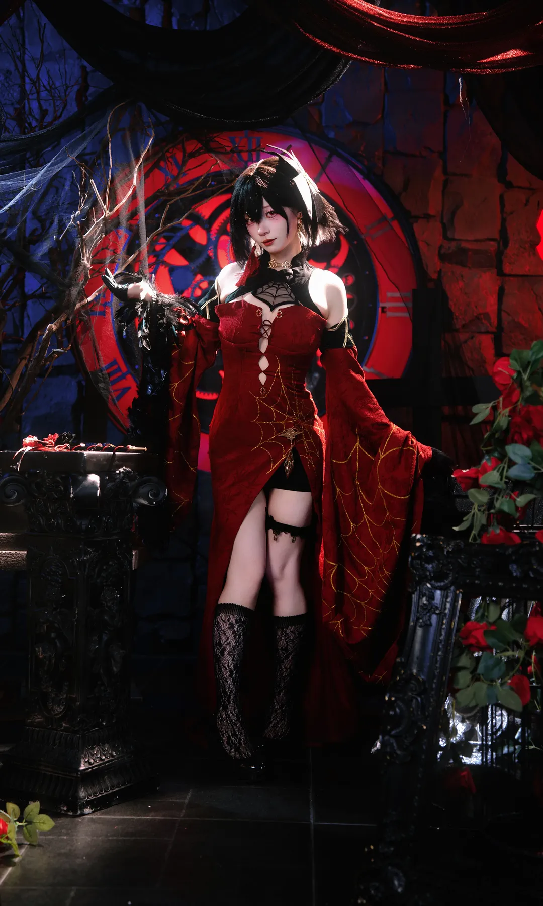 Azur Lane, Red and black color scheme, Atmospheric cosplay, Onee-san cosplay, Chien Wu cosplay