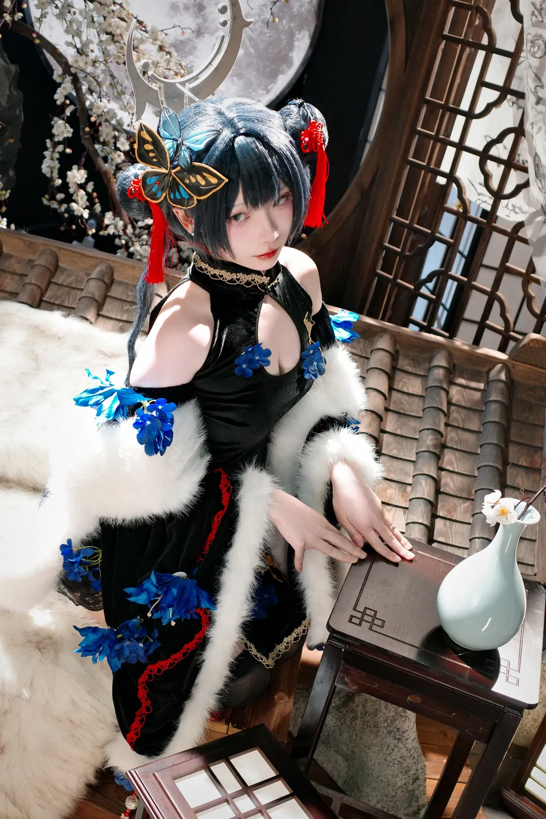 蔚蓝档案, 棚拍, 妃咲cos, cosplay摄影, 国风二次元 - 第1张