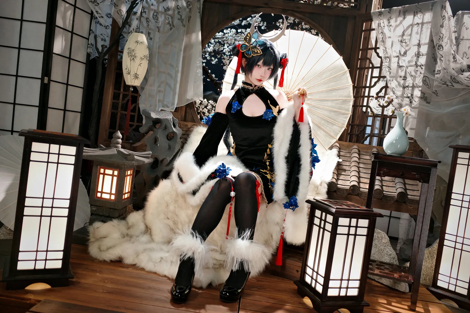 蔚蓝档案, 棚拍, 妃咲cos, cosplay摄影, 国风二次元 - 第3张