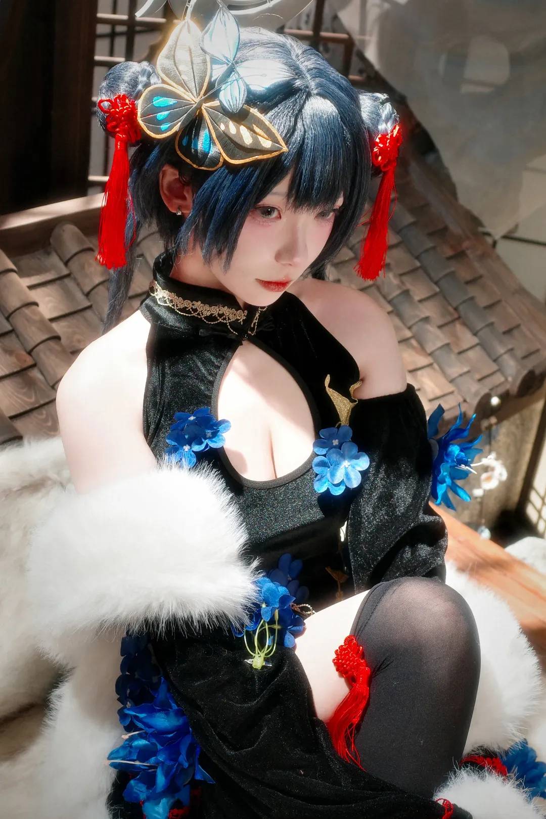 蔚蓝档案, 棚拍, 妃咲cos, cosplay摄影, 国风二次元