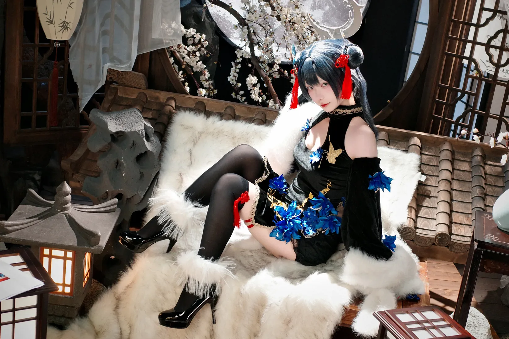 蔚蓝档案, 棚拍, 妃咲cos, cosplay摄影, 国风二次元 - 第6张