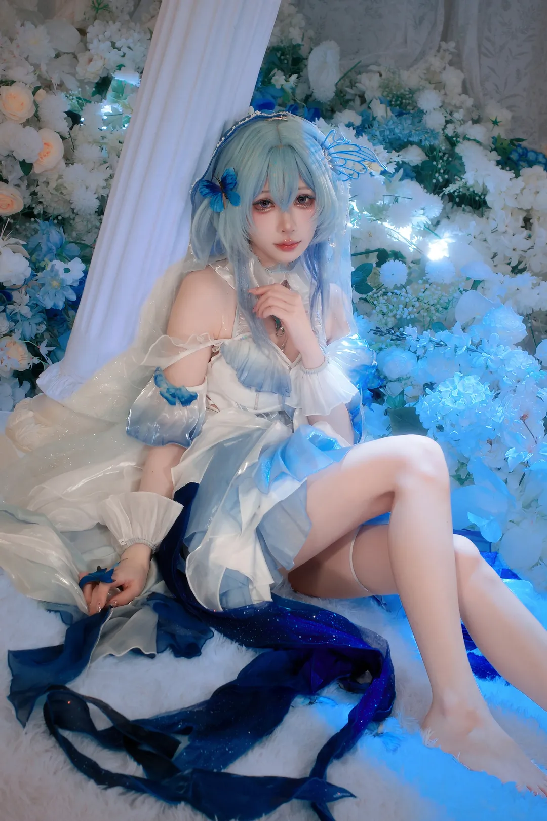 鸣潮, 二次元摄影, 守岸人cos, 蓝色系cos, 棚拍cosplay - 第3张