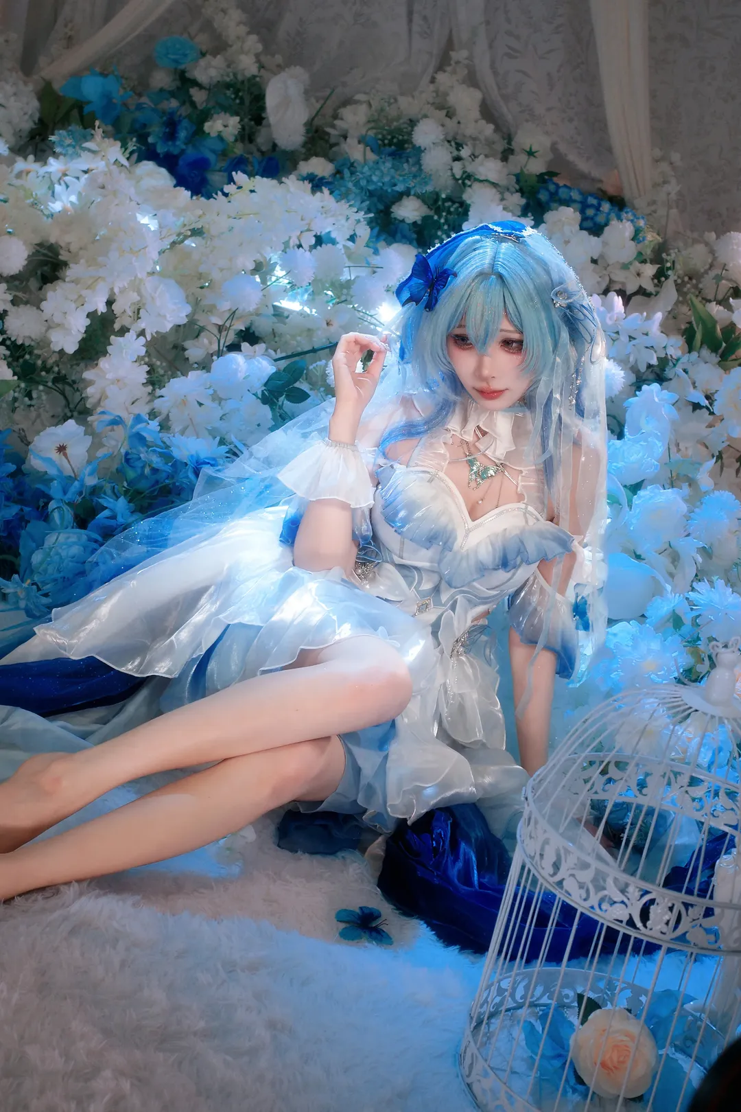 鸣潮, 二次元摄影, 守岸人cos, 蓝色系cos, 棚拍cosplay - 第6张