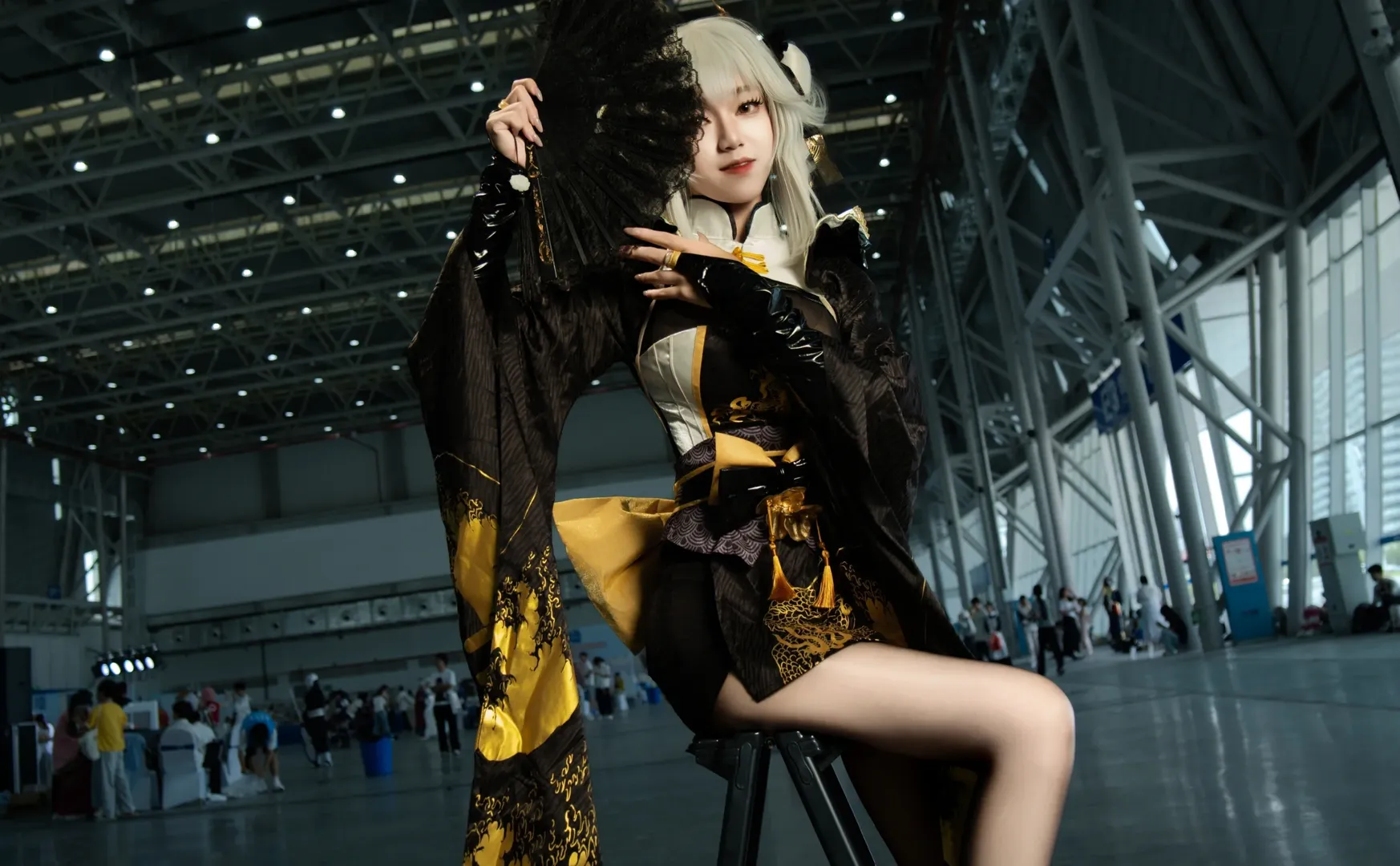 漫展场照, 布兰儿cos, cosplay摄影, nikke胜利女神, 白兔布兰儿 - 第3张