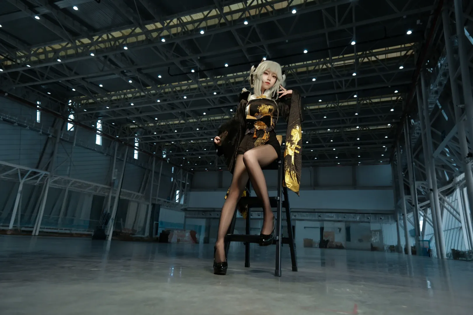 漫展场照, 布兰儿cos, cosplay摄影, nikke胜利女神, 白兔布兰儿 - 第5张