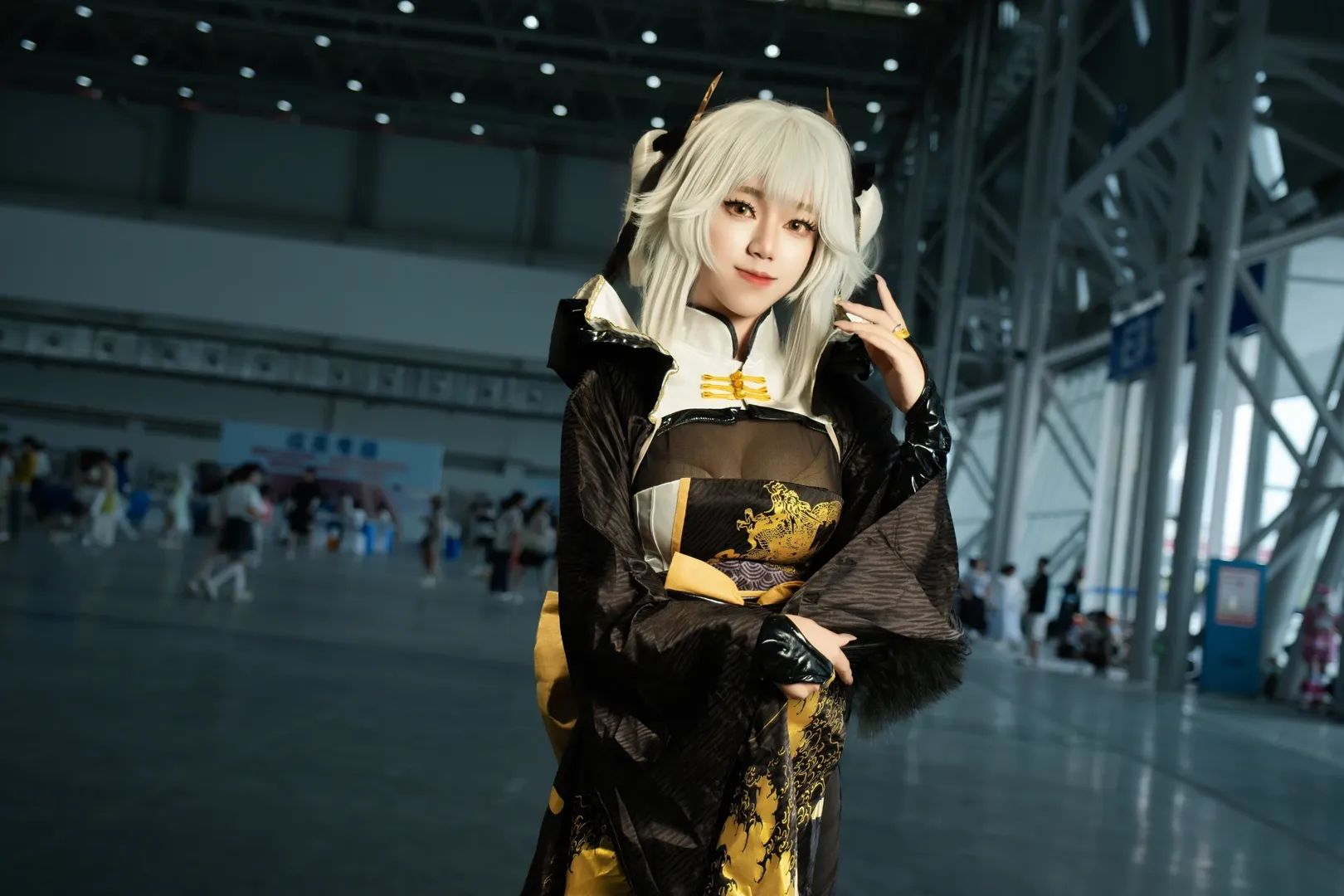 漫展场照, 布兰儿cos, cosplay摄影, nikke胜利女神, 白兔布兰儿