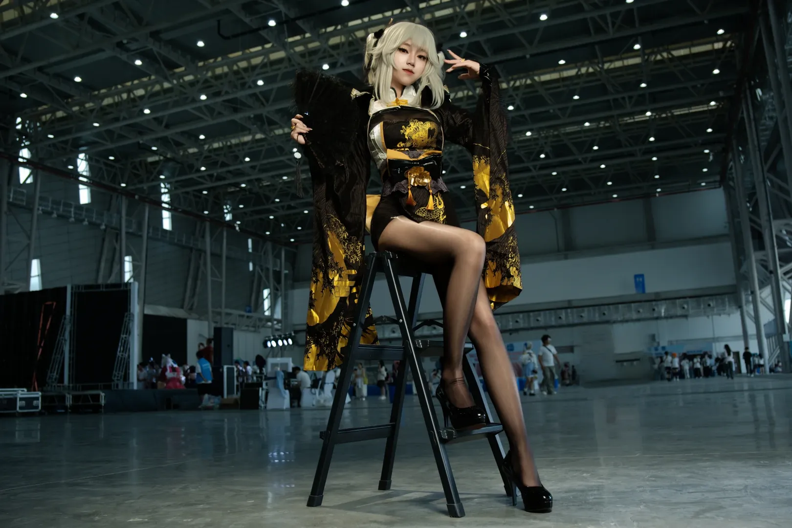 漫展场照, 布兰儿cos, cosplay摄影, nikke胜利女神, 白兔布兰儿 - 第8张
