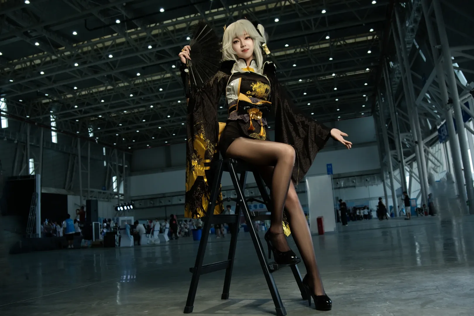 漫展场照, 布兰儿cos, cosplay摄影, nikke胜利女神, 白兔布兰儿 - 第9张
