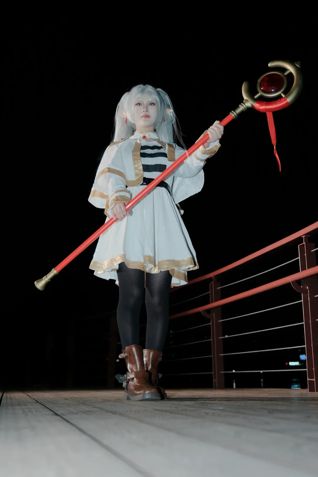 葬送的芙莉莲, 芙莉莲cos, cosplay摄影, 精灵Coser, 户外漫展场照 - 第4张
