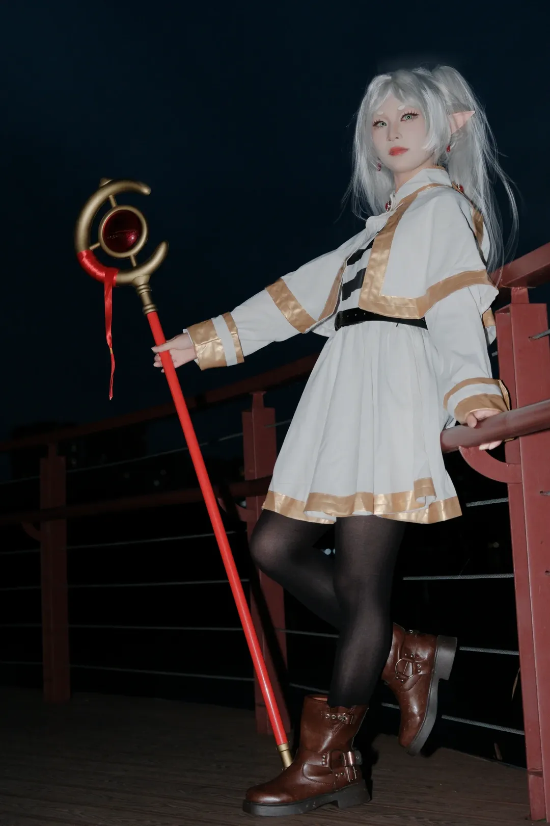 葬送的芙莉莲, 芙莉莲cos, cosplay摄影, 精灵Coser, 户外漫展场照 - 第7张