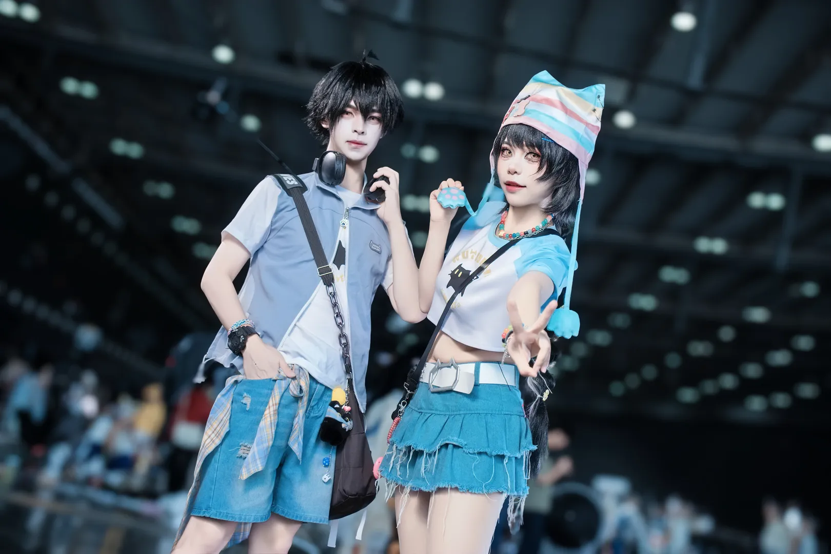 鸣潮, 漫展返图, cosplay摄影, 漂泊者cos, 双人搭档 - 第1张