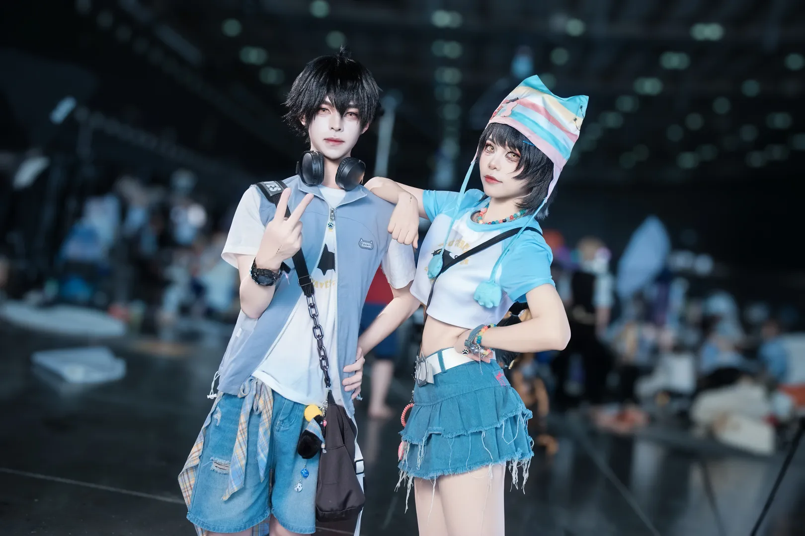 鸣潮, 漫展返图, cosplay摄影, 漂泊者cos, 双人搭档 - 第2张