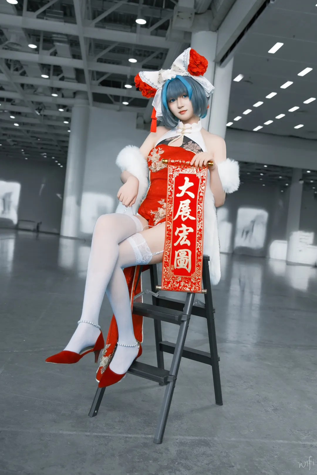 Azur Lane, Convention photos, Qipao cosplay, Cheshire Cat cosplay, New Year outfit - Image 1