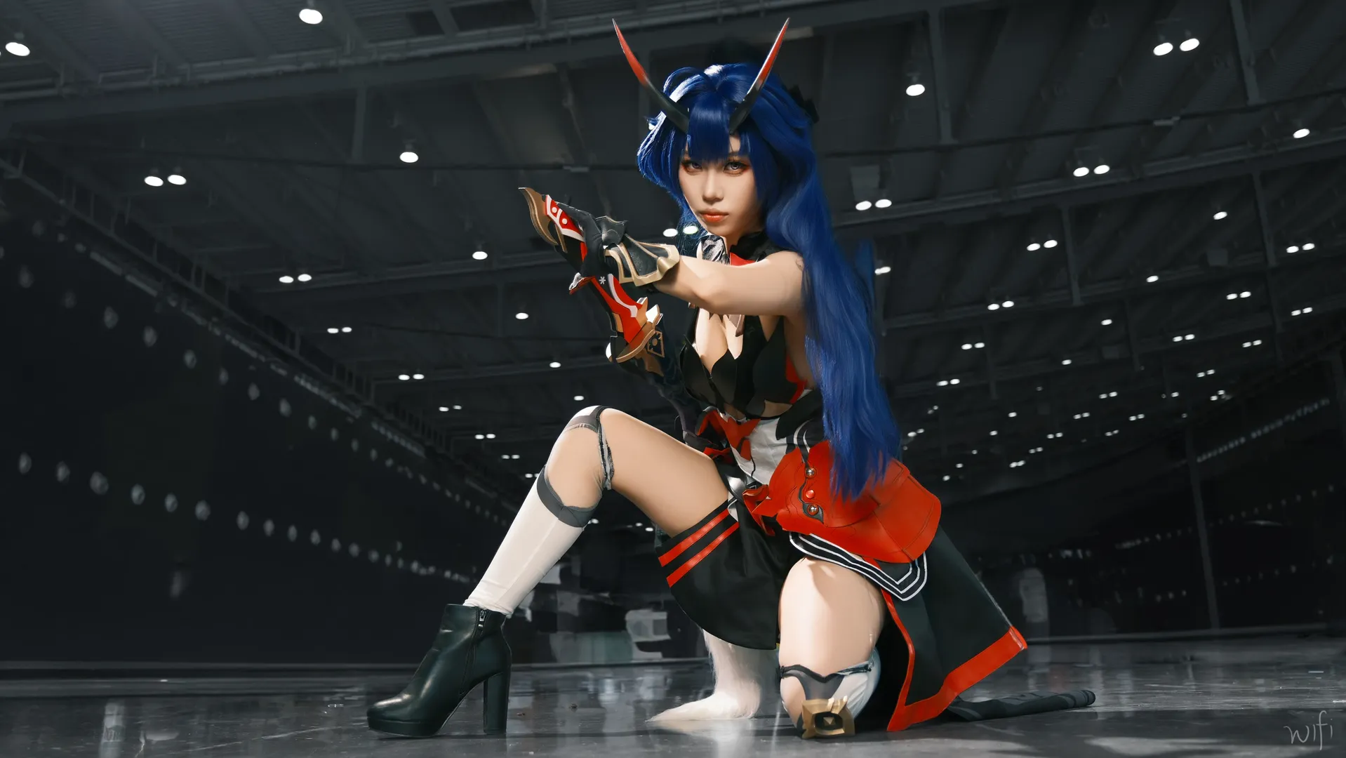 二次元, 崩壊3rd, コスプレ撮影, 雷の律者 コスプレ, 戦闘スタイル