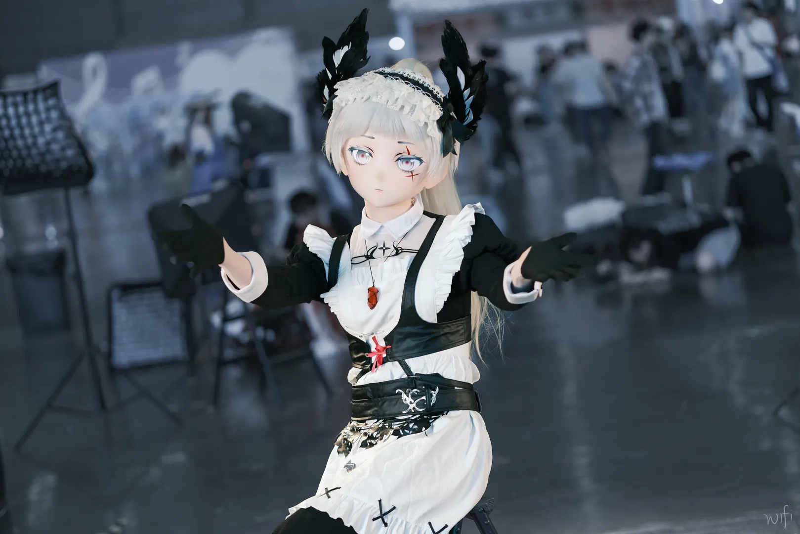 明日方舟, 女仆装cosplay, 艾丽妮cos, 长沙ACC动漫展, kigurumi - 第3张