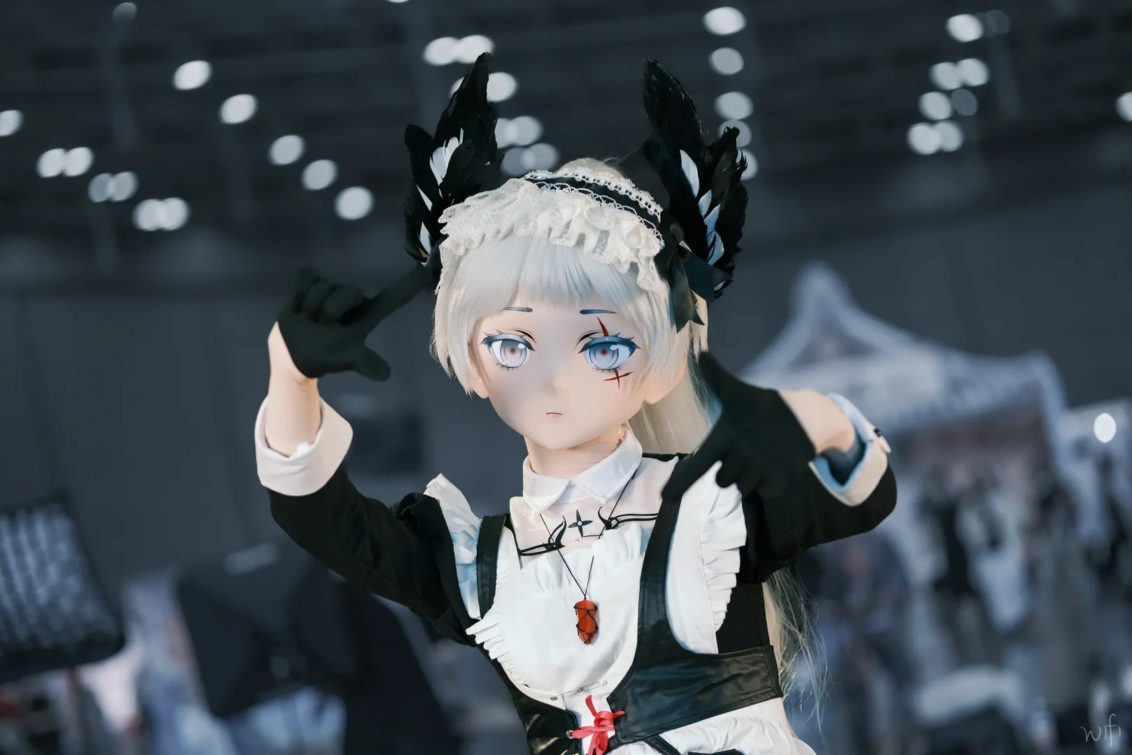 明日方舟, 女仆装cosplay, 艾丽妮cos, 长沙ACC动漫展, kigurumi - 第4张