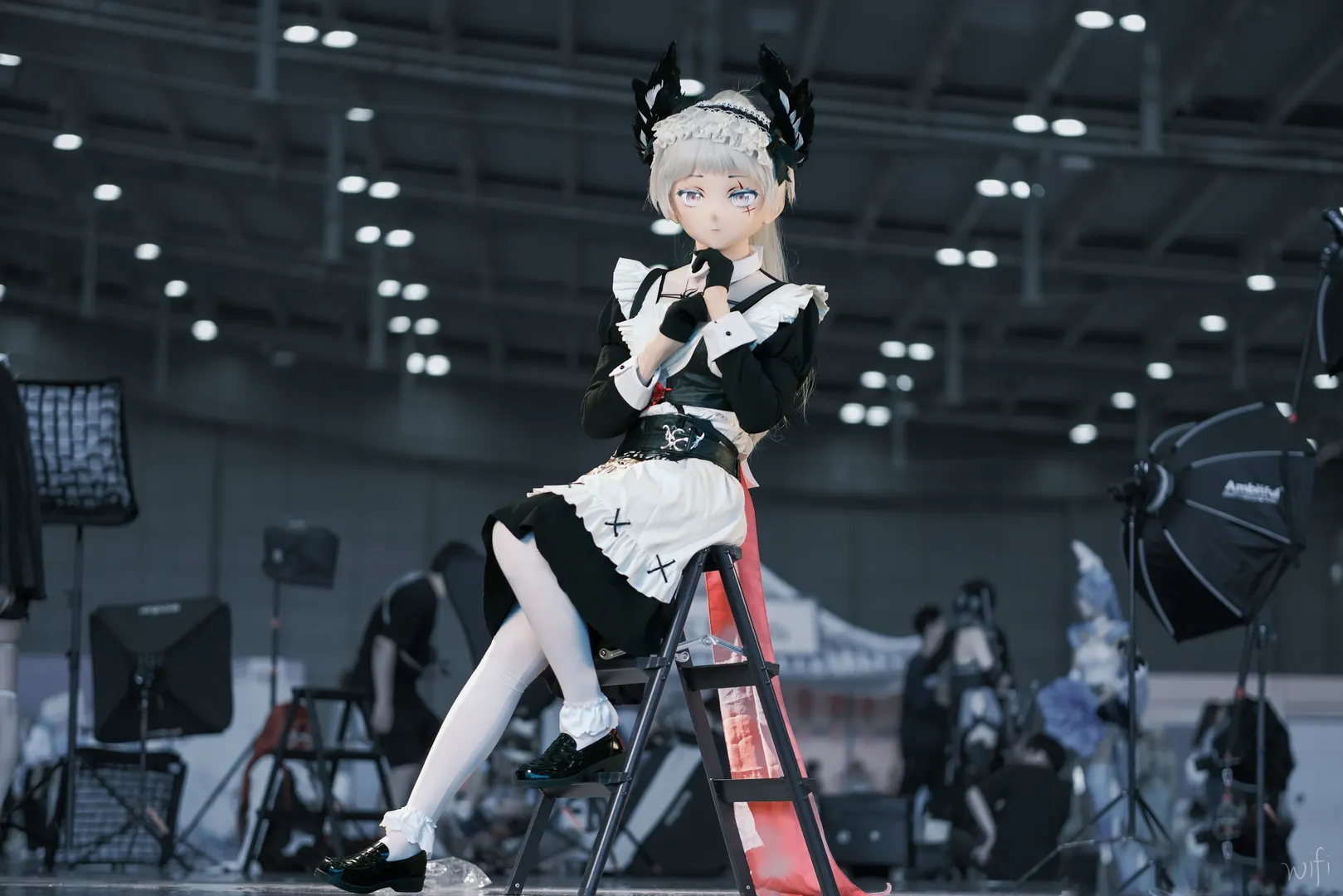 アークナイツ, メイド服コスプレ, アイリーニコスプレ, 長沙ACCアニメ展, 着ぐるみ