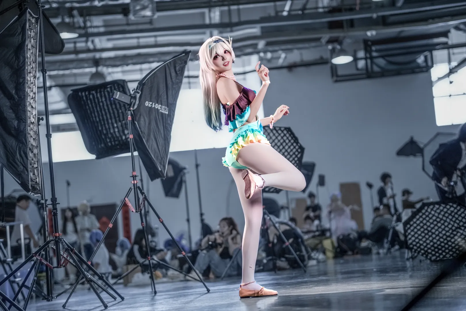 崩坏星穹铁道, 漫展返图, 流萤cos, cosplay摄影, 白丝穿搭 - 第2张