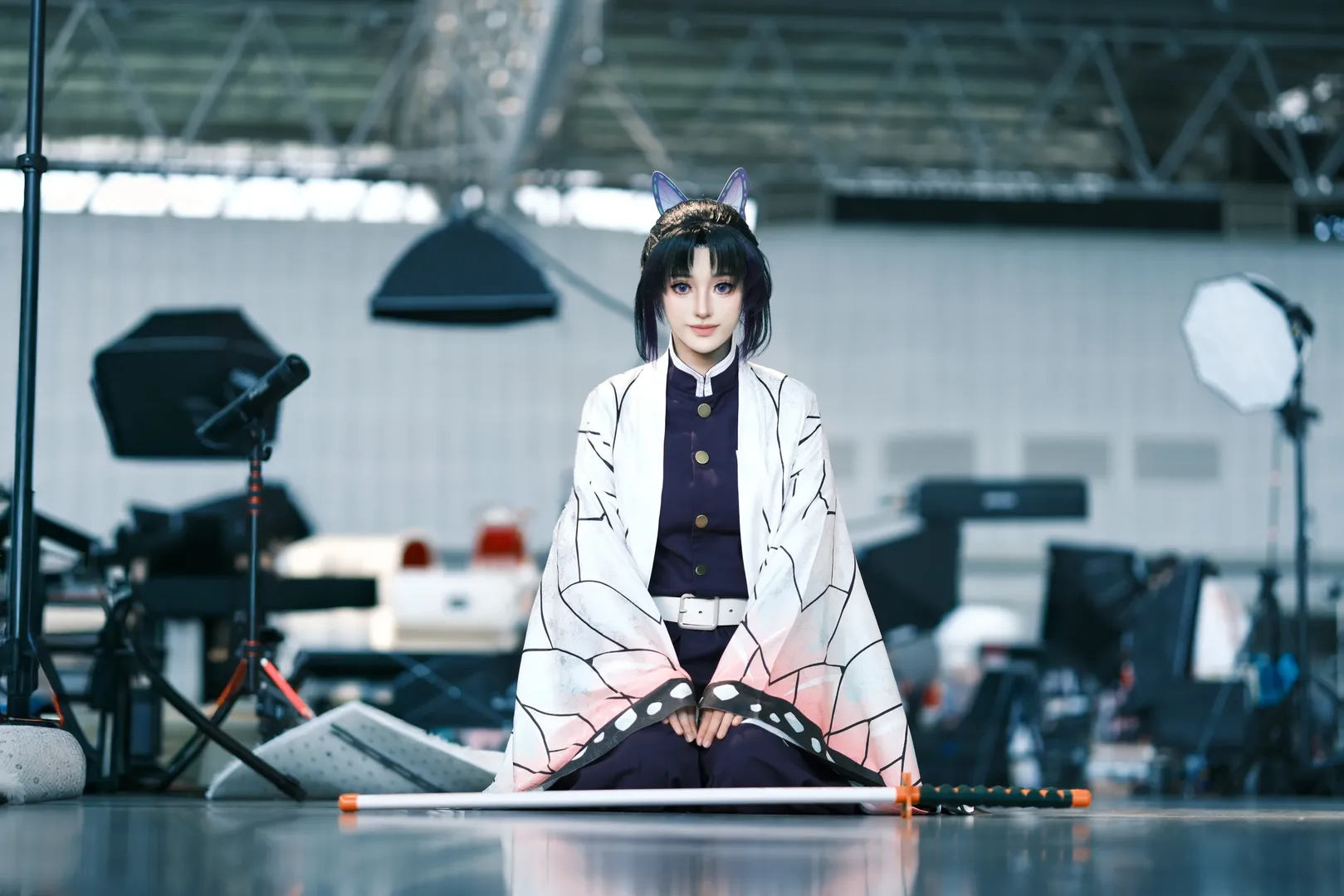 漫展返图, 鬼灭之刃, cosplay摄影, 蝴蝶忍cos, 蝴蝶忍羽织 - 第4张