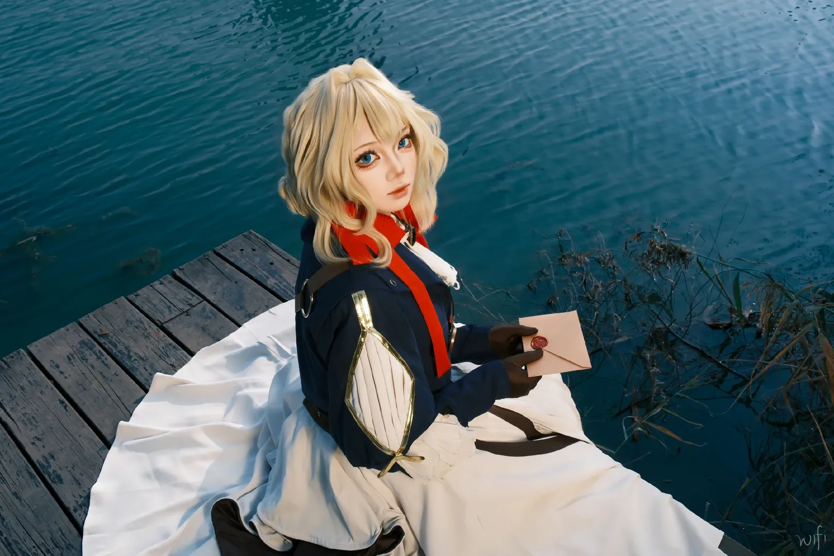 动漫角色, cosplay摄影, 薇尔莉特cos, 紫罗兰永恒花园, 氛围感大片 - 第1张