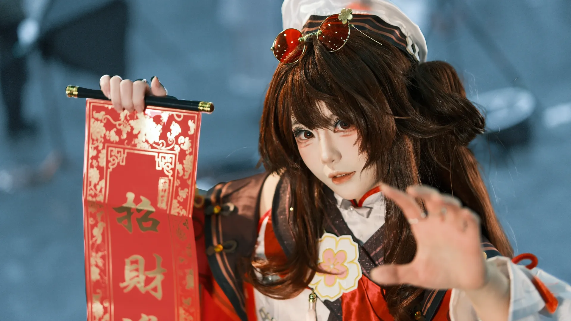 原神, 二次元撮影, 胡桃コスプレ, 新春のお祝い, 新春コーデ - 4枚目