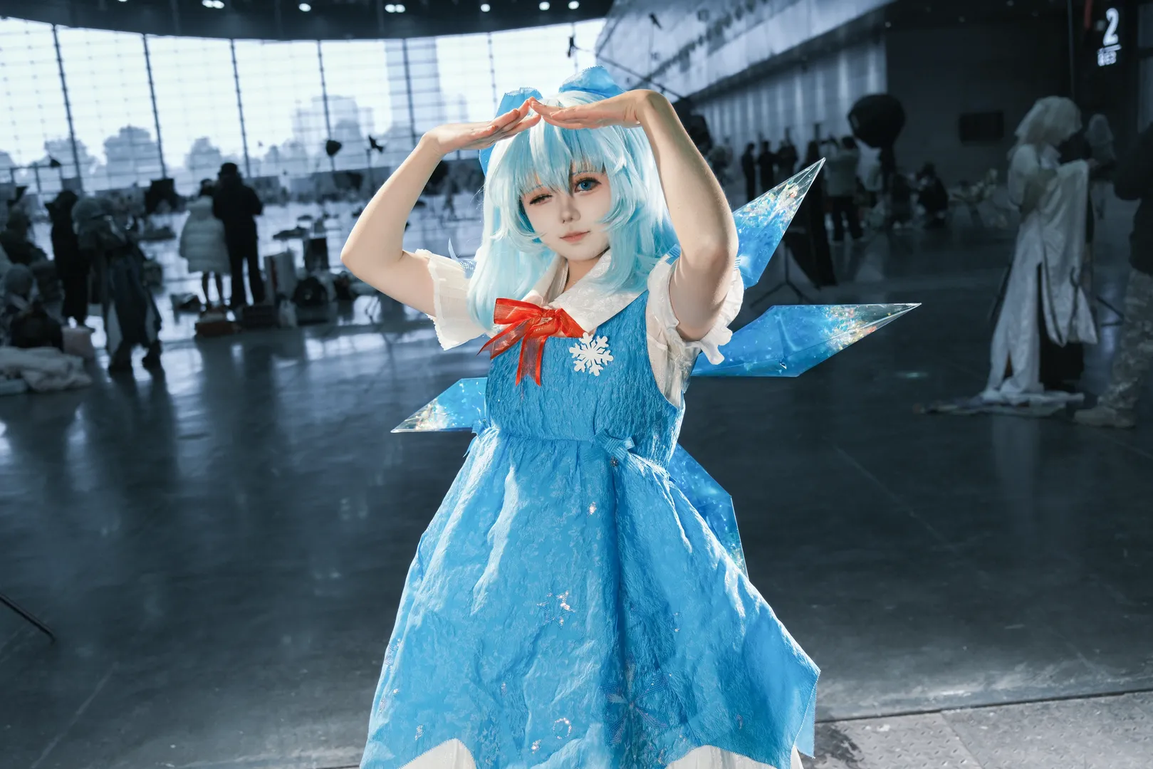 二次元撮影, 東方Project, イベント写真, チルノコスプレ, 東方Projectコスプレ - 1枚目