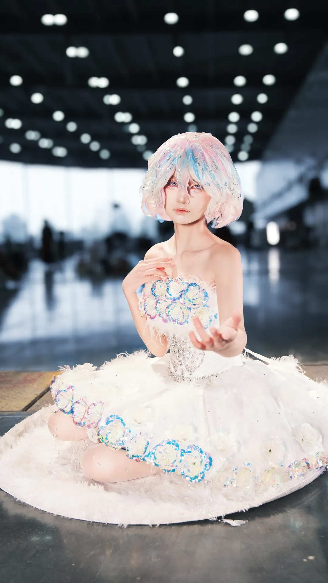 cosplay, Convention photos, Land of the Lustrous, Dreamy Outfit, Sparkling white dress