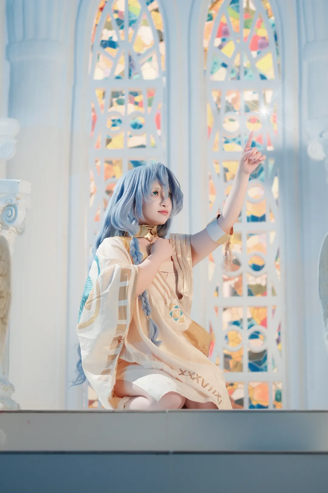 重返未来1999, cosplay摄影, 蓝色假发, 37cos, 长沙棚拍 - 第3张