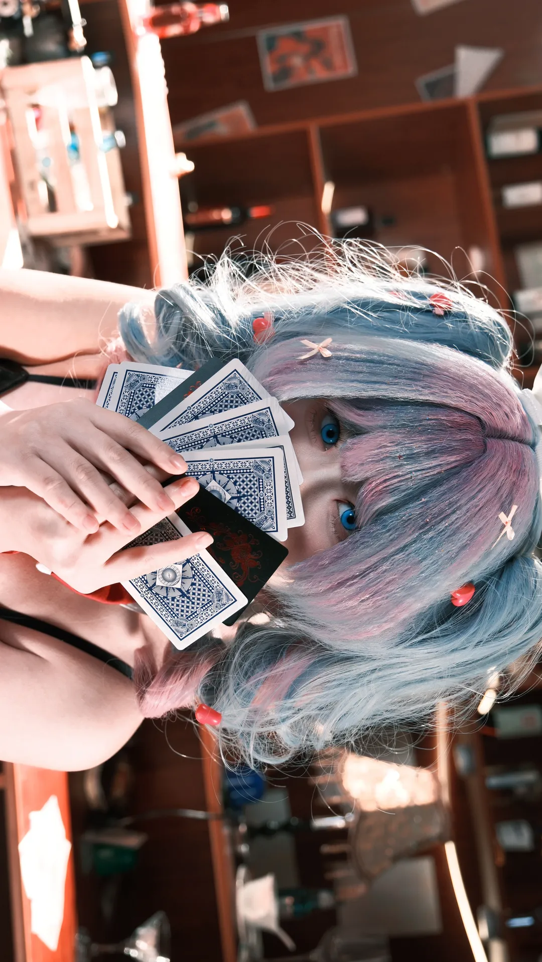 初音未来, 初音未来cos, 二次元写真, 兔子洞cosplay, 吧台场景 - 第3张