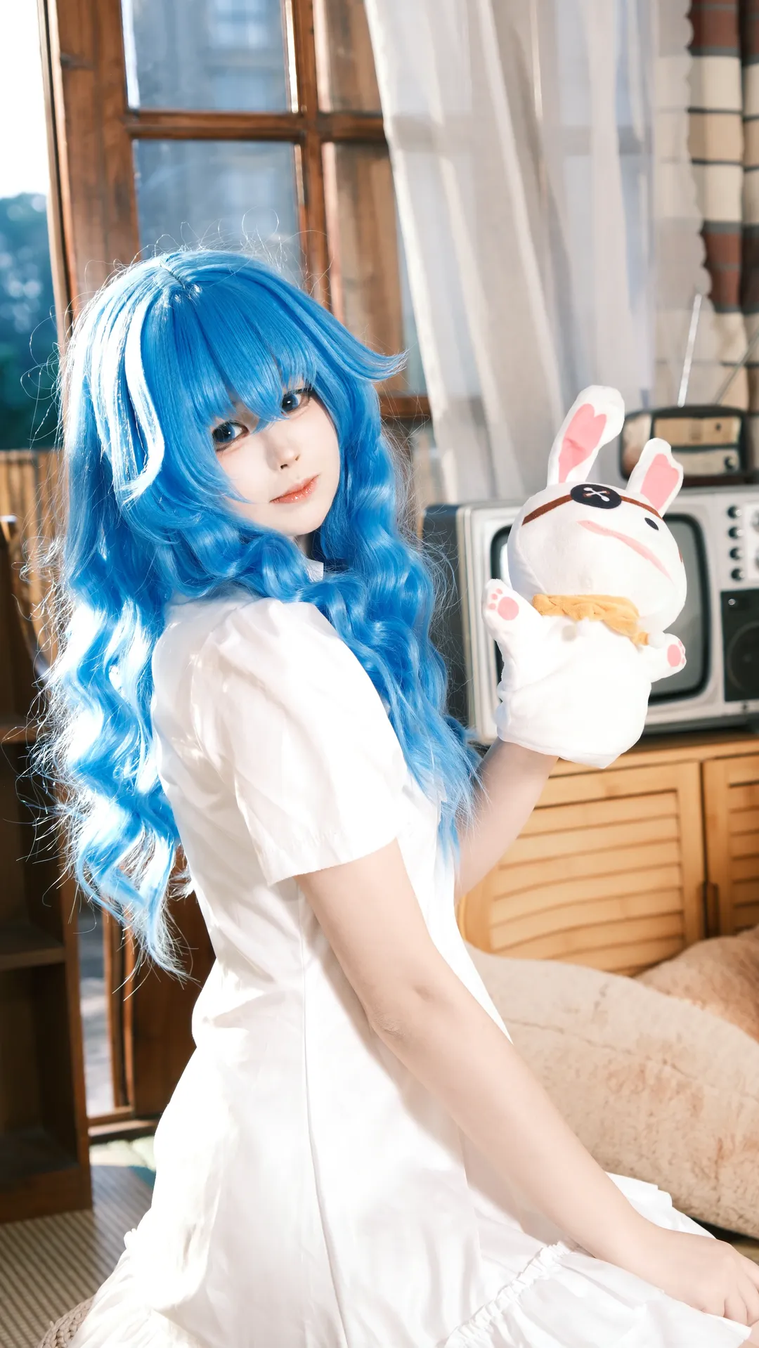 二次元摄影, 蓝发cosplay, 四糸乃cos, 约会大作战, 日常向cos - 第1张