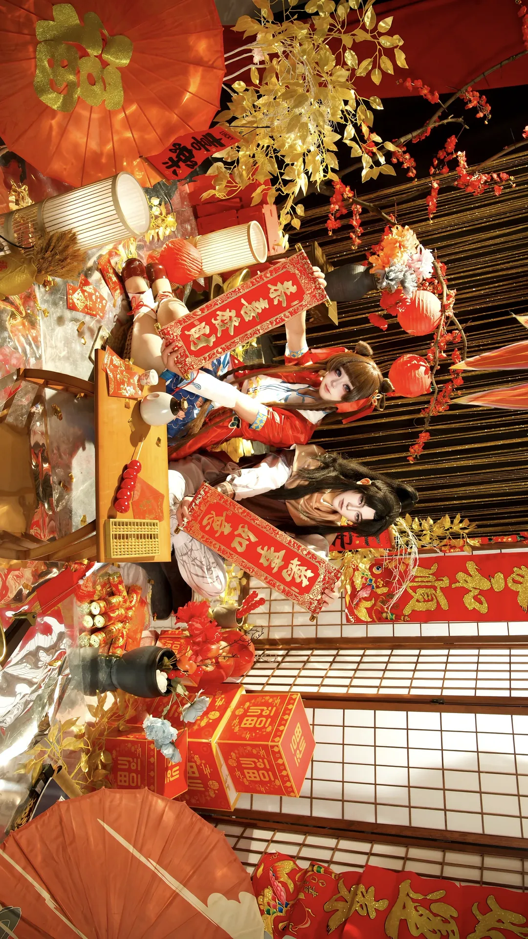 王者荣耀, 西施cos, 国风摄影, 曜cos, 春节祝福