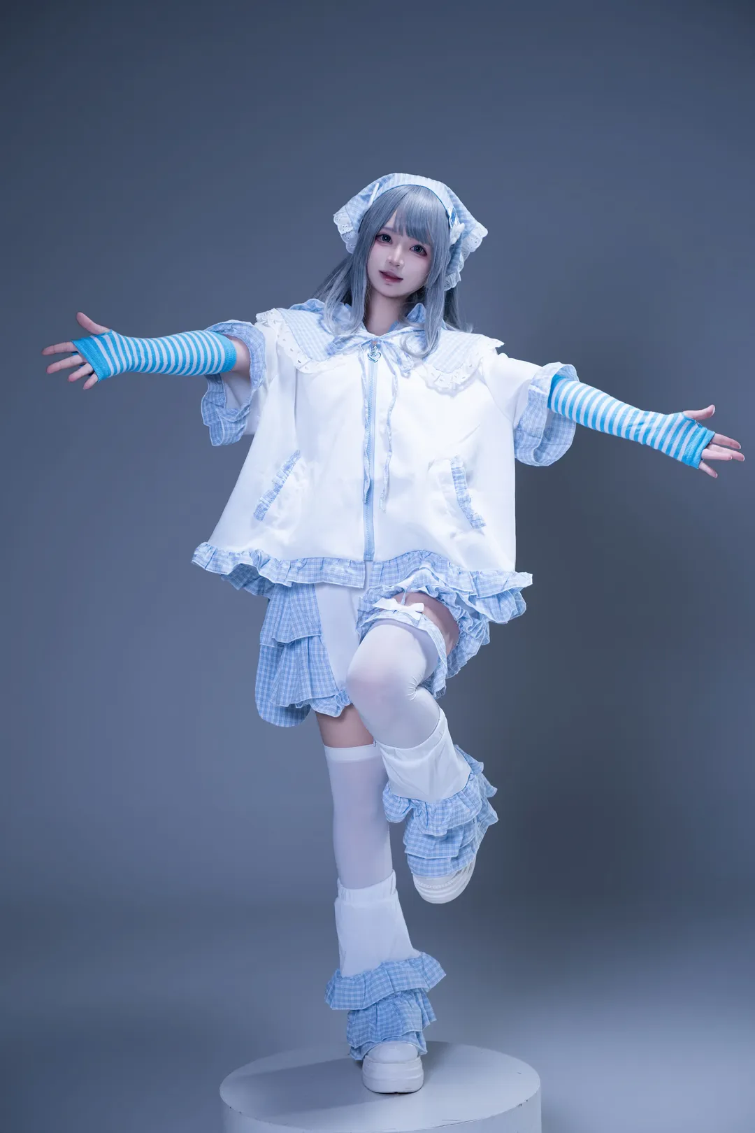 二次元, cosplay, 棚拍, 蓝白穿搭, 萌萌哒 - 第3张