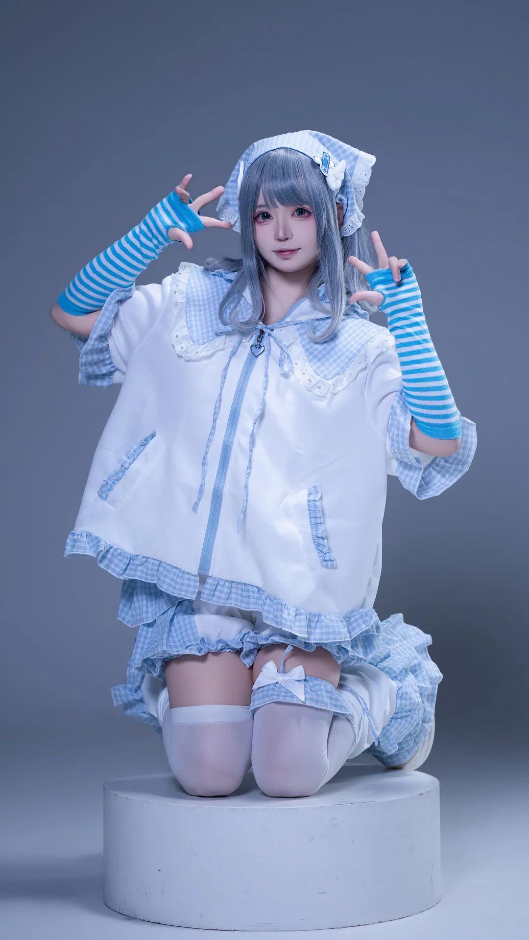 コスプレ, イベント写真, サブカルファッション, 水色系, ニャンニャン教 - 1枚目