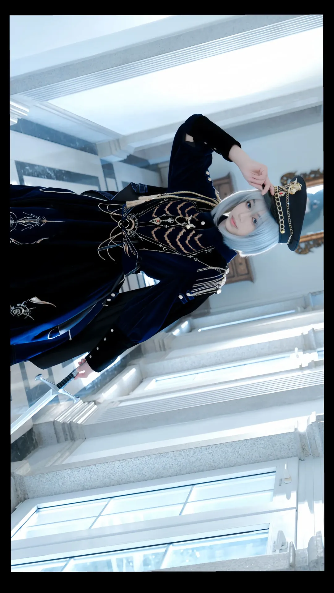 二次元, cosplay, lolita, 军lo, 银发 - 第1张
