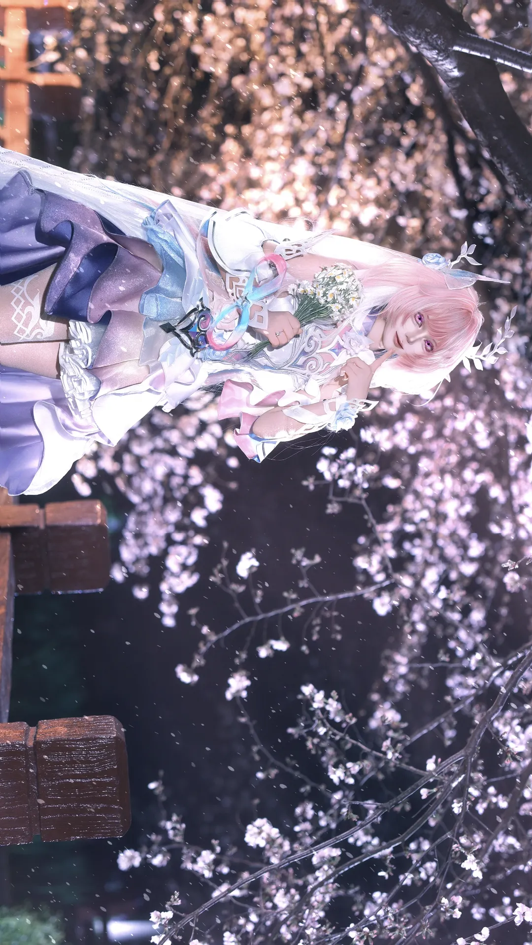 Cyrene Cosplay, Honkai: Star Rail, Night portrait, Dreamy style cosplay, Yozakura cosplay - Image 1