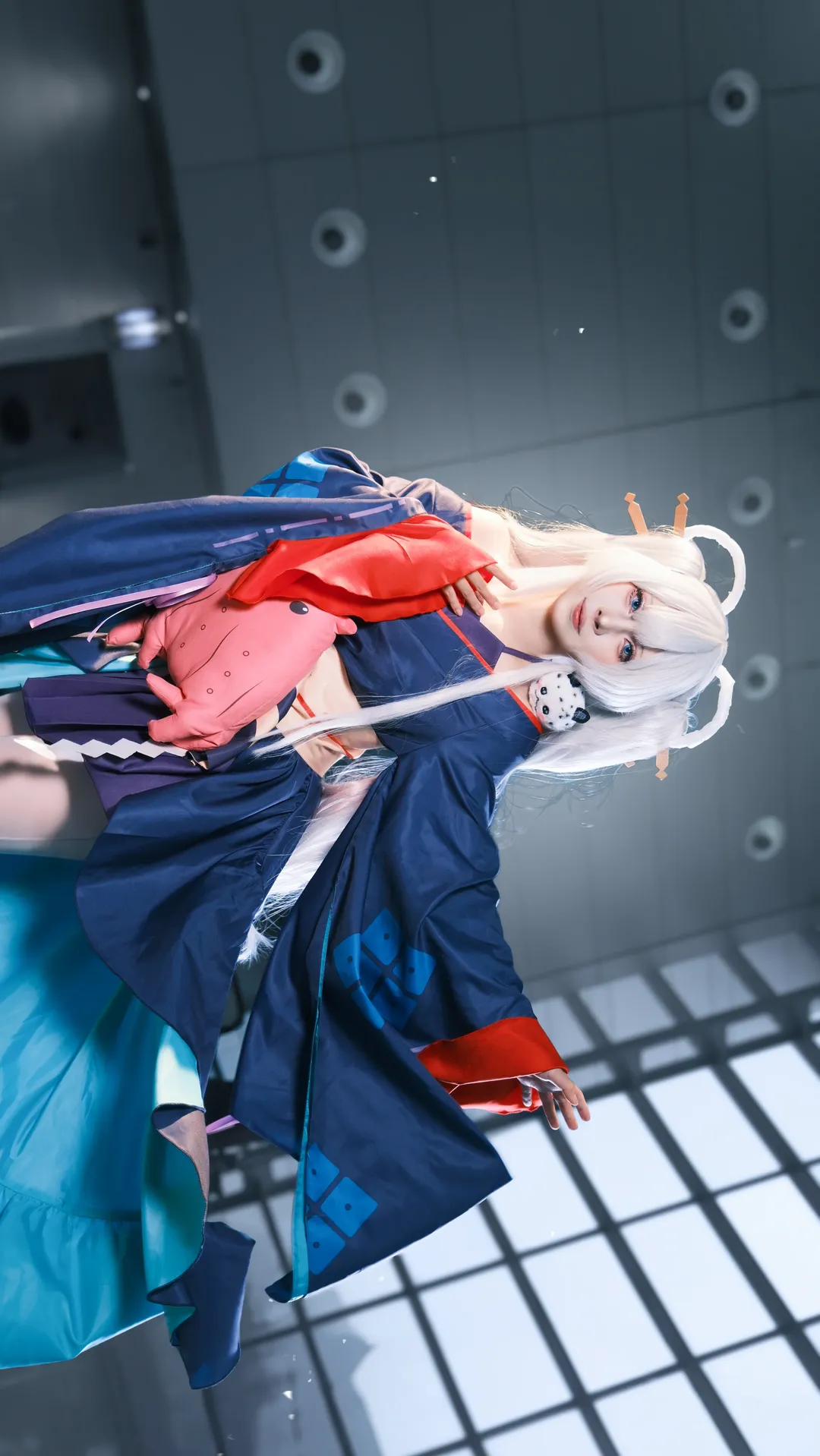 漫展返图, 超时空辉夜姬, cosplay穿搭, 月见八千代cos, 和风白毛 - 第2张