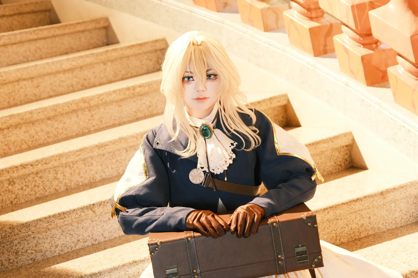 二次元cosplay, 薇尔莉特cos, 紫罗兰永恒花园, 复古穿搭, cos日常 - 第2张