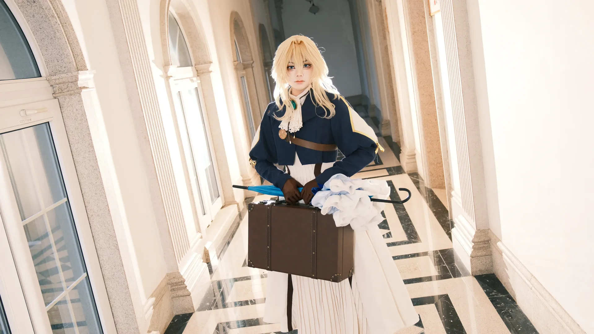 二次元cosplay, 薇尔莉特cos, 紫罗兰永恒花园, 复古穿搭, cos日常 - 第3张