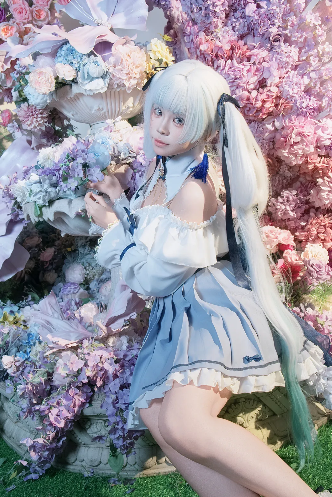 鸣潮, cosplay摄影, 二次元写真, 梦幻少女风, 祈安cos