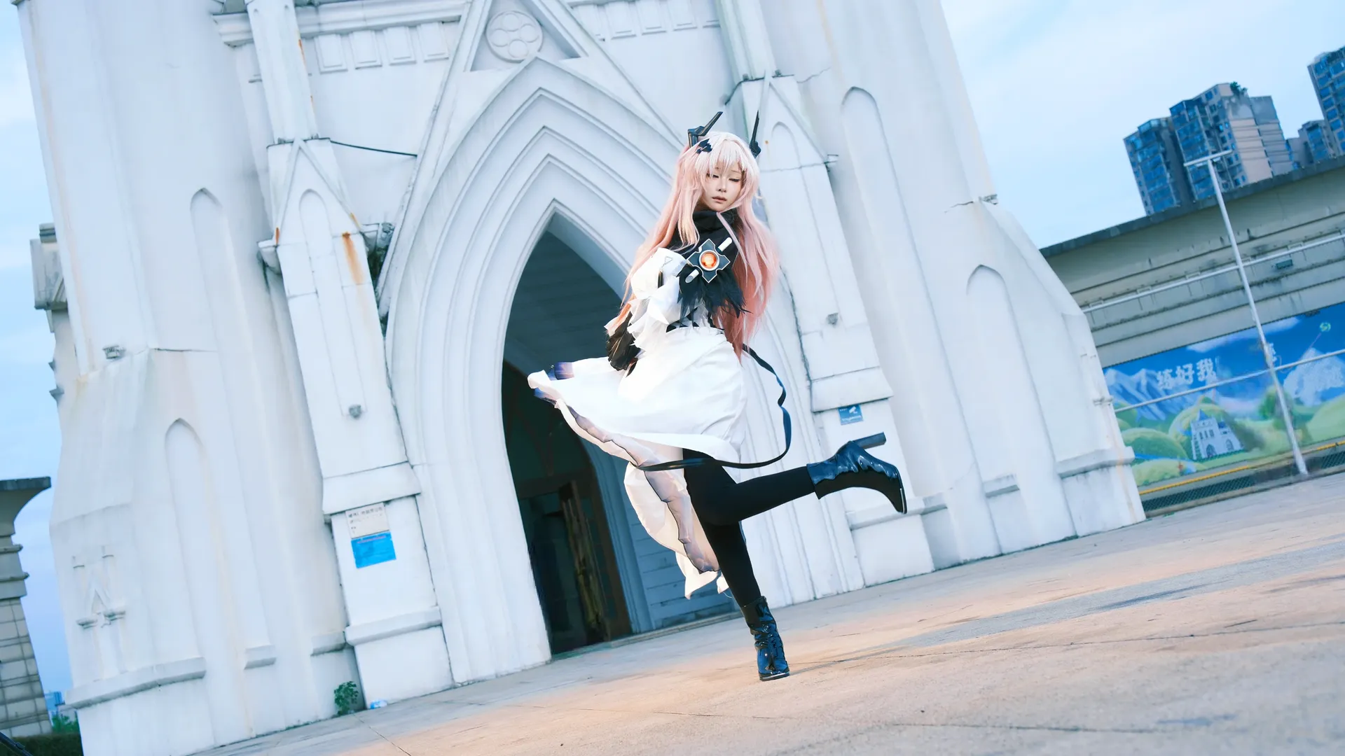 Anime-style photography, Outdoor shoot, Arknights, Theresa Cosplay, Cosplay outfit