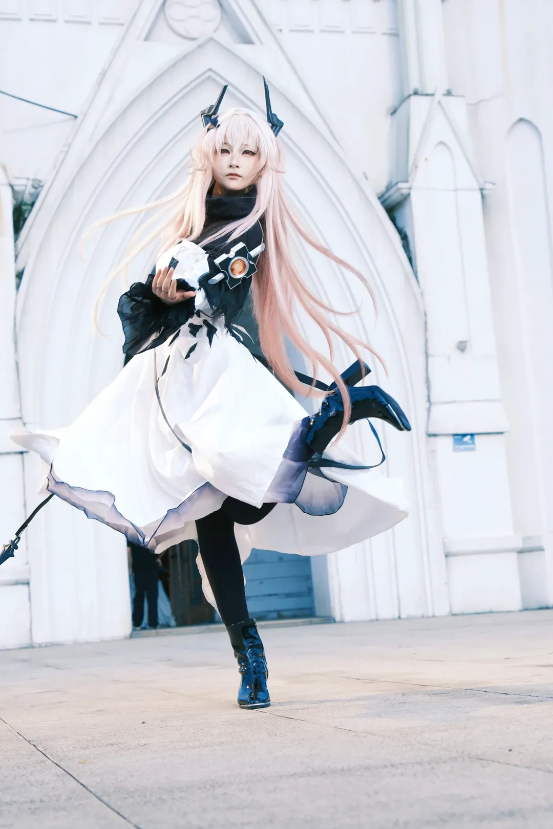 明日方舟, 特蕾西娅cos, 二次元角色扮演, cosplay外景, 教堂摄影