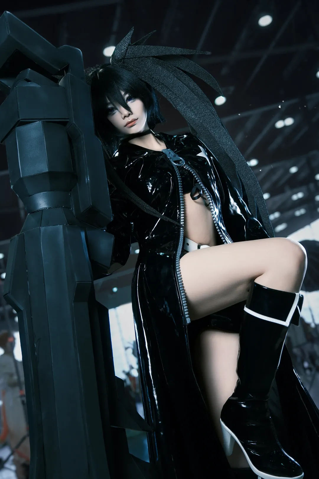cosplay, 漫展返图, 黑岩射手cos, BLACK★ROCK SHOOTER, 漆皮风衣 - 第1张